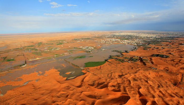 بحيرة الكسر بالزلفي في السعودية