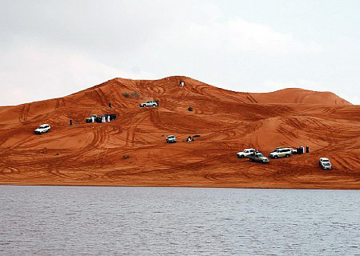 بحيرة الكسر بالزلفي في السعودية