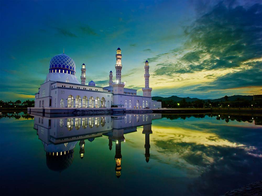 مسجد كوتا كينا بالو ماليزيا