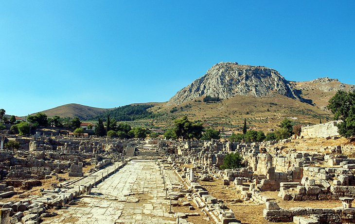 كورنث القديمة في مدينة كورنث اليونانية
