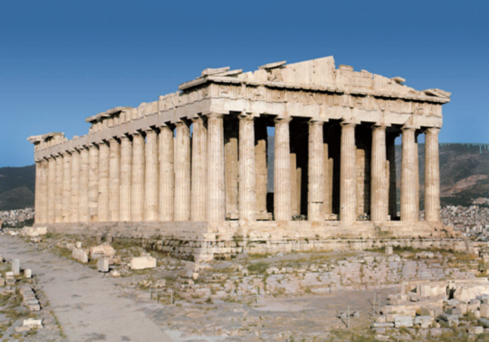 معبد البارثينون في أثينا - اليونان