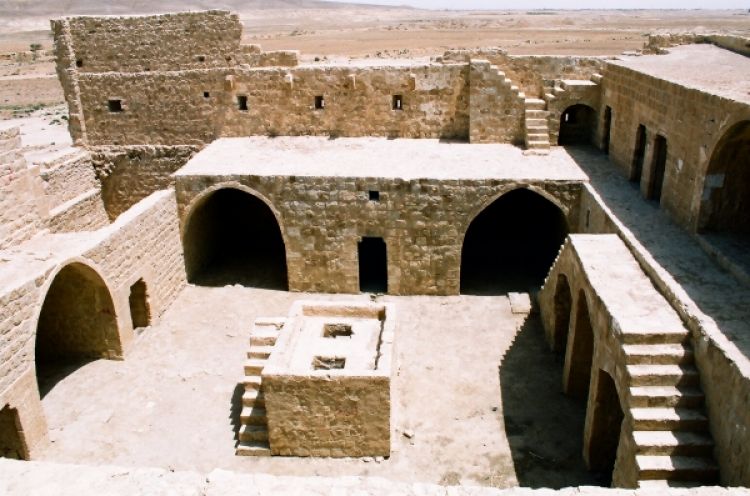 من داخل قلعة الحسا في الأردن