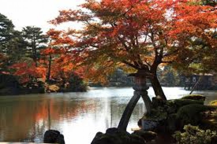 حديقة كينروكو-إن في كانازاوا باليابان
