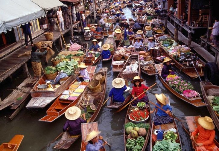 أحد الأسواق في تايلاند