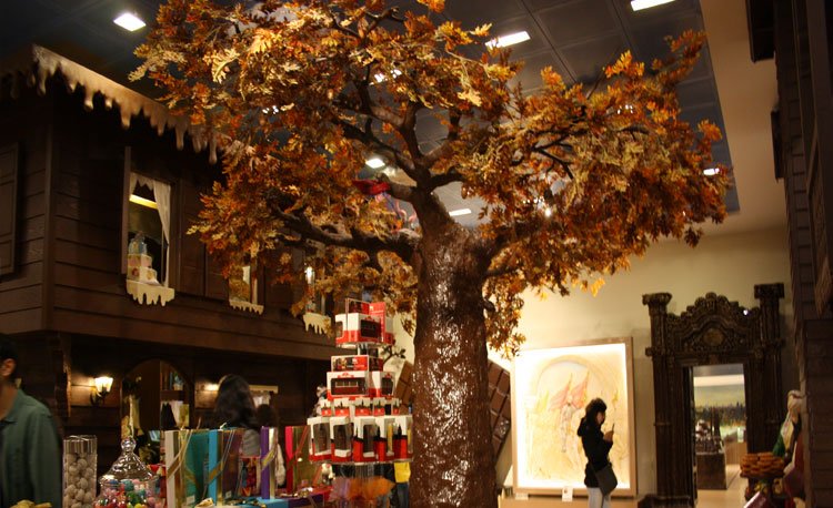 نموذج الشجرة المصنوع بالشوكولاتة