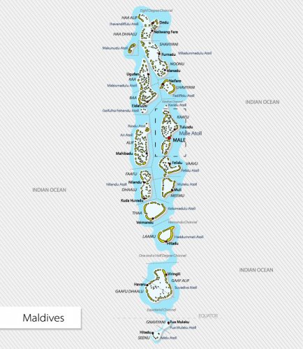 كم تبلغ مساحة جزر المالديف
