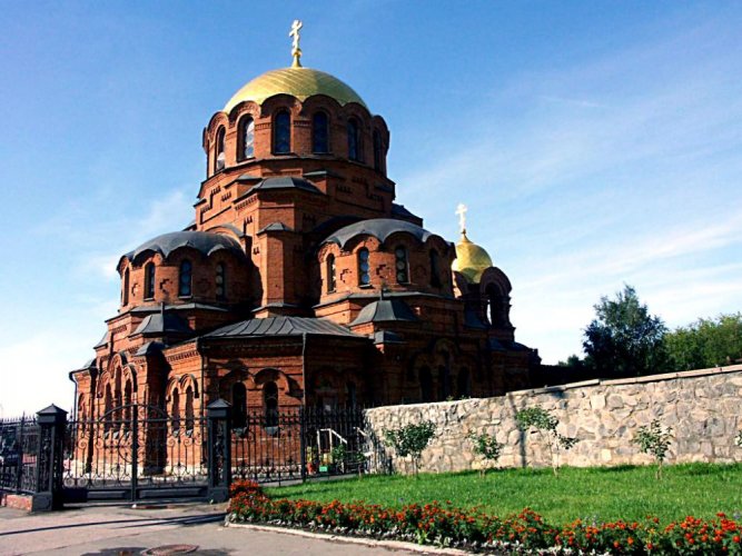 كاتدرائية نيفسكي ألكسندر في نوفوسيبيرسك روسيا