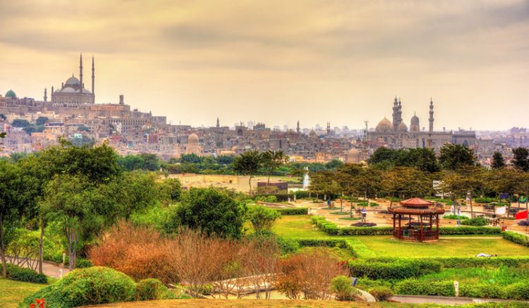 حديقة الأزهر في القاهرة