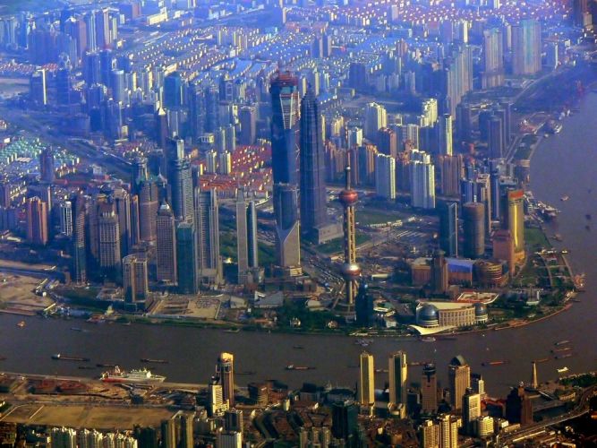 مركز مدينة شنغهاي المالي - الصين