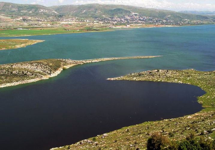 بحيرة القرعون في البقاع لبنان