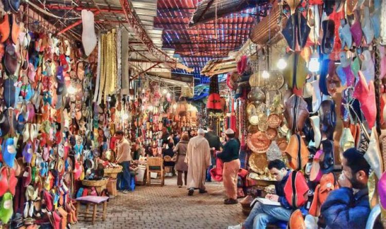 مدينة الأسواق التجارية في مراكش