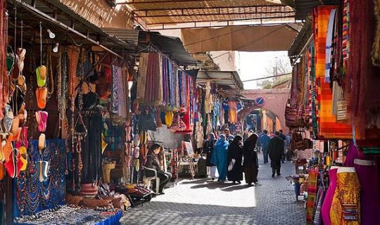 مدينة الأسواق التجارية في مراكش