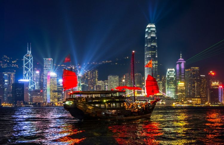 الأضواء الراقصة في هونج كونج - الصين