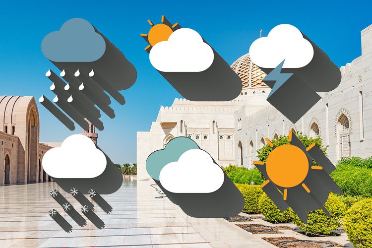 عمان الطقس الطقس في