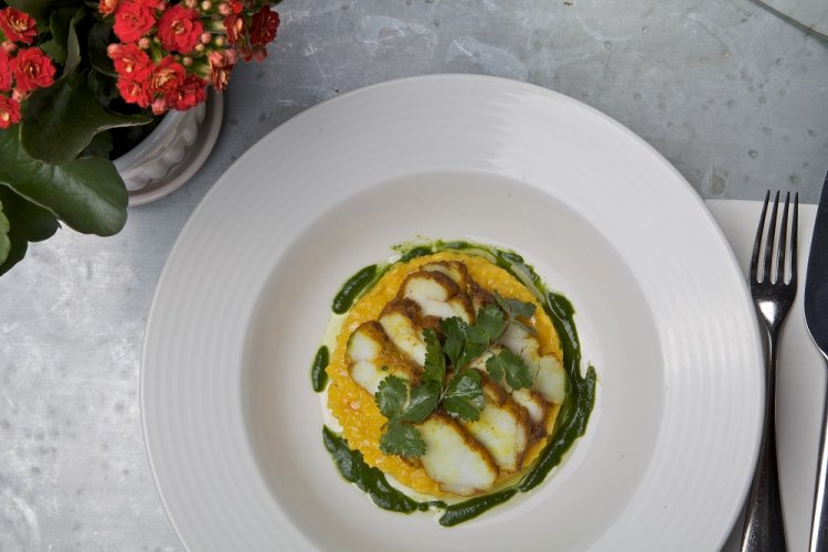 Monkfish and Saffron Risotto