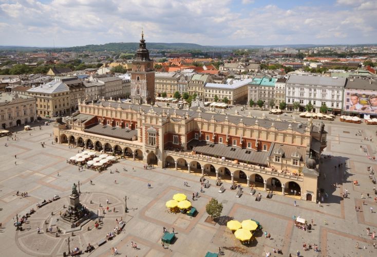 Rynek Glowny مدينة كراكوف البولندية 