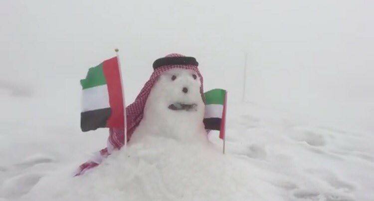 رجل الثلج في الإمارات