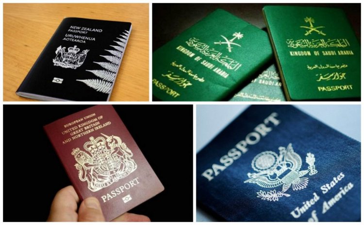 ألوان جوازات السفر وأسبابها 