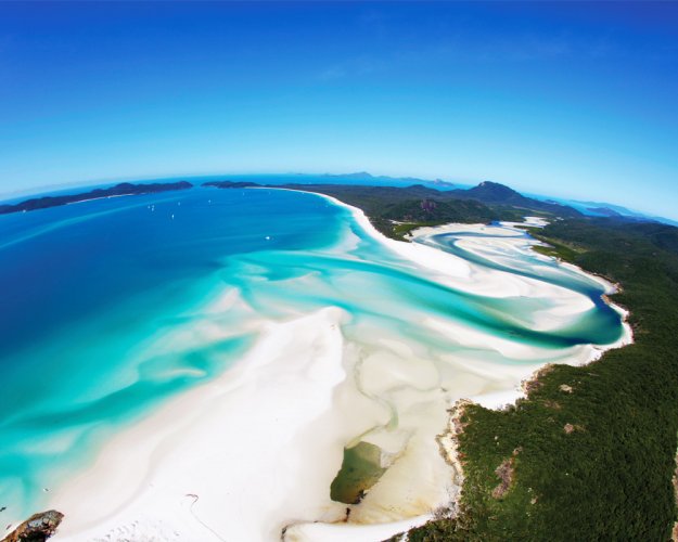 شاطئ الجنة البيضاء في استراليا 