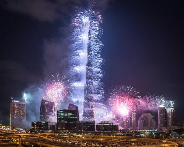 احتفالات دبي برأس السنة الجديدة