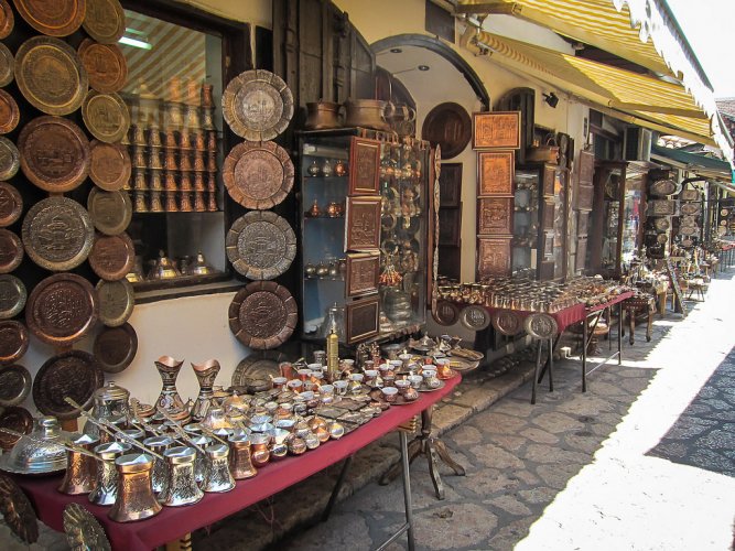 السوق القديم في البوسنة والهرسك