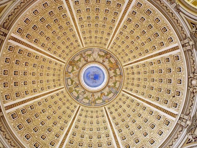 سقف مكتبة الكونغرس الأمريكي