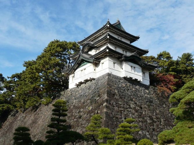قصر طوكيو الإمبراطوري في اليابان