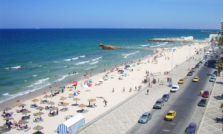 شاطئ بوجعفر في سوسة تونس