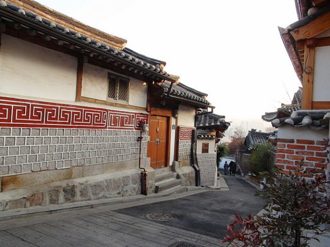 قرية بكتشون التراثية في سيول كوريا الجنوبية
