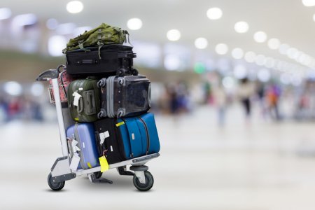 حقائب السفر في المطار