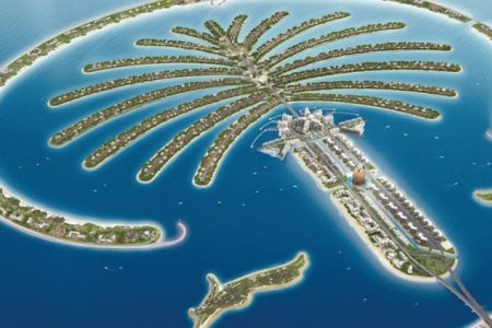 جزر في دبي علي شكل نخلة