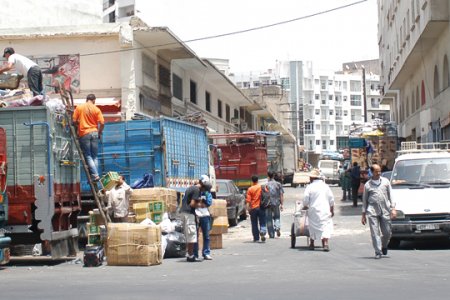 سوق درب عمر فى مدينة الدار البيضاء بالمغرب