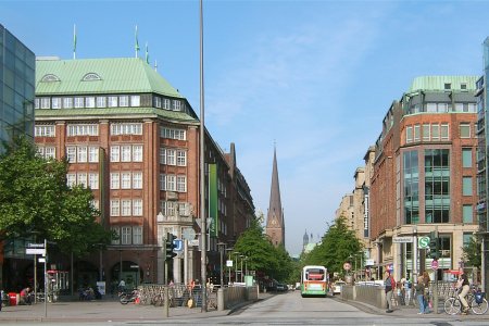 شارع مونكيبيرغ في مدينة هامبورغ الألمانية