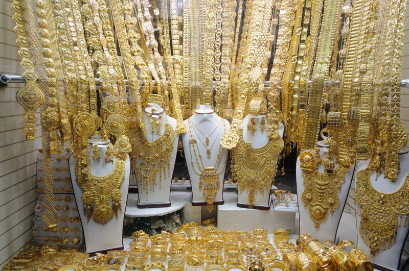 سوق الذهب ديرة في دبي الإمارات سائح